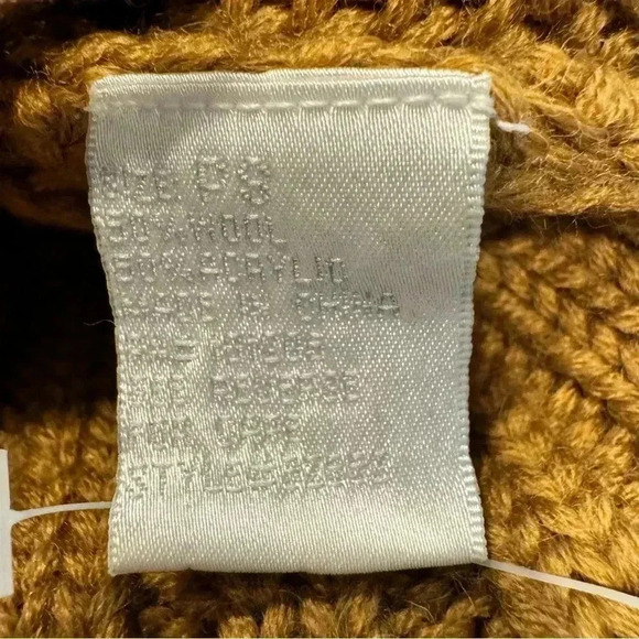 Soft Surroundings Size S Wool Blend City Tunic Sweater Brown Short Sleeve - Picture 8 of 9